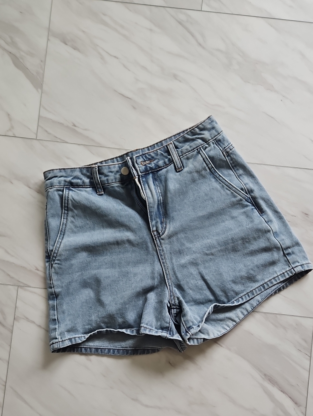 Daisy Light Blue  Denim Shorts